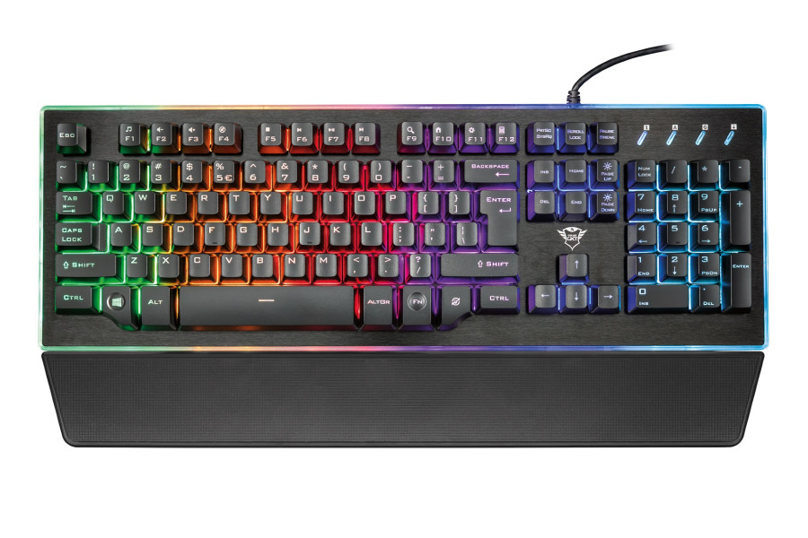 Клавіатура Trust GXT 860 THURA USB Black (21839). Ціна, купити